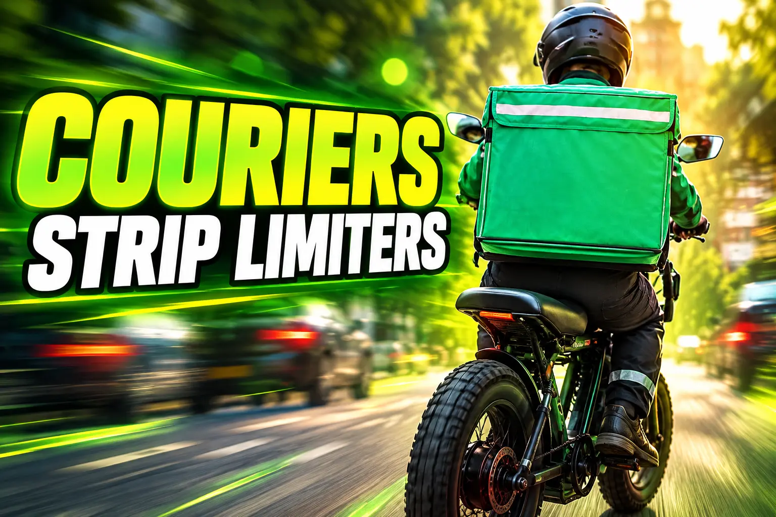 Scottish delivery couriers modified e-bikes for gig pay