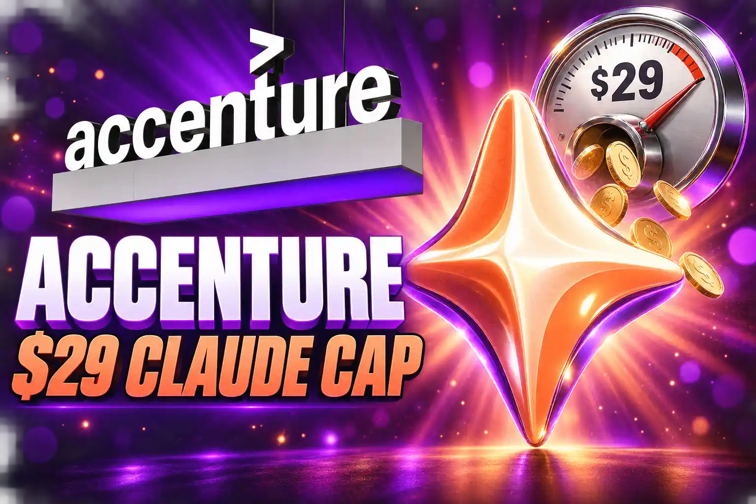 Accenture Claude AI $29 per month spending cap