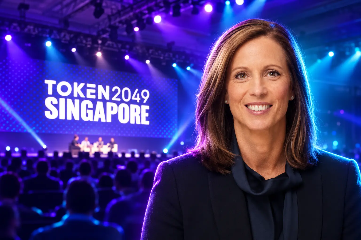 Adena Friedman Nasdaq tokenization pitch TOKEN2049 Singapore