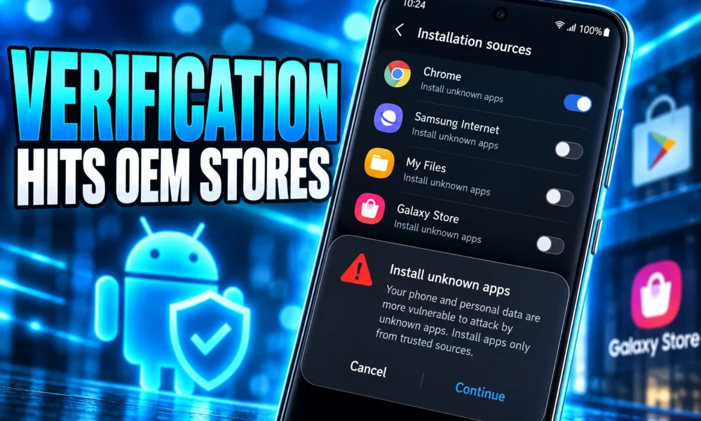Android developer verification OEM stores four countries