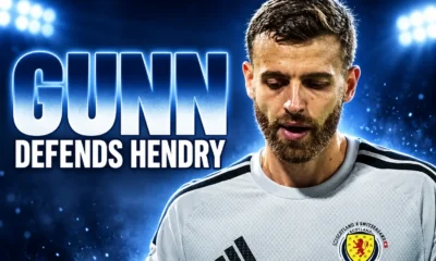 Angus Gunn defends Jack Hendry after Scotland red card
