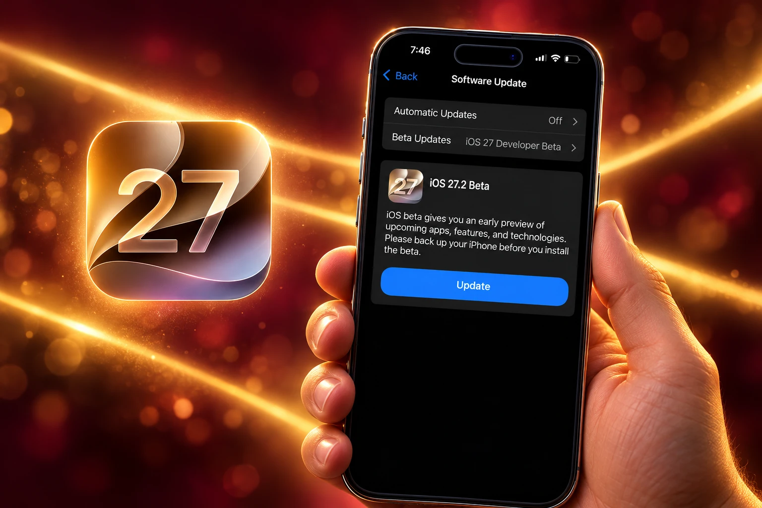 Apple seeds iOS 27.2 developer beta