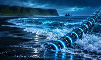 Auður cable Iceland Scotland Irvine Bay landing sites