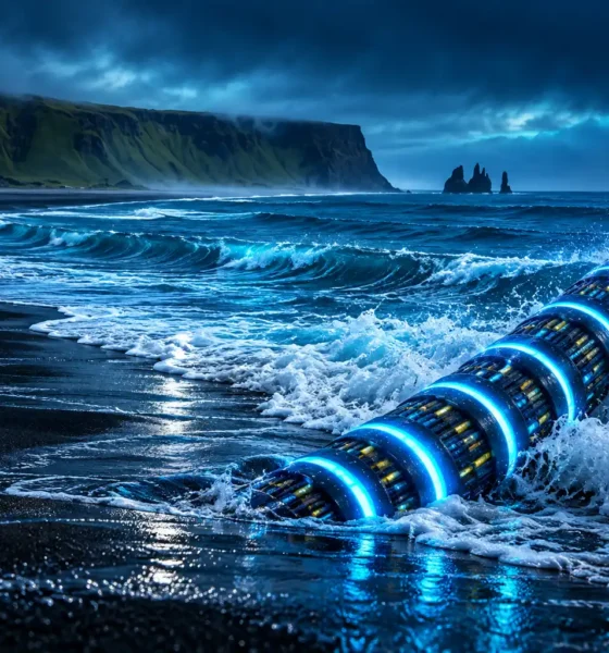 Auður cable Iceland Scotland Irvine Bay landing sites