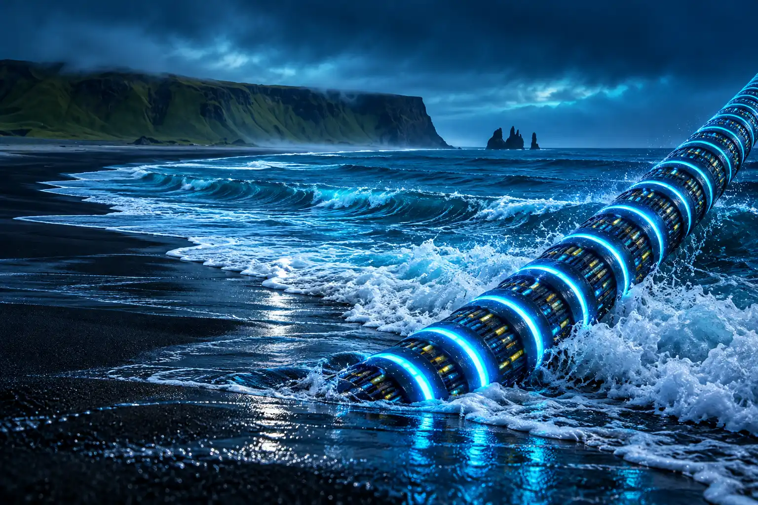 Auður cable Iceland Scotland Irvine Bay landing sites