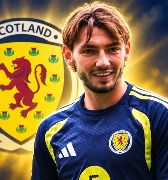Billy Gilmour 50th Scotland cap Slovenia