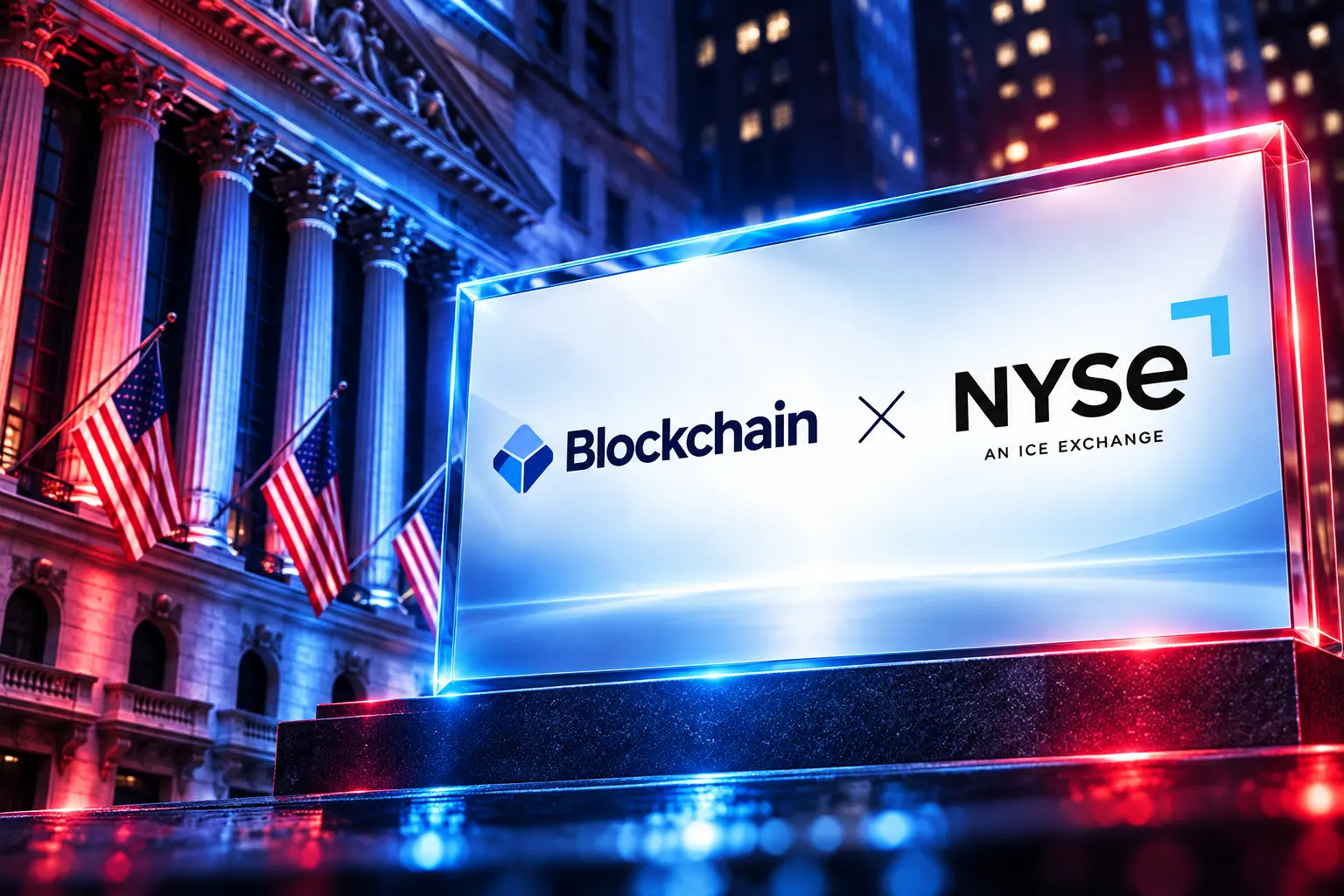 Blockchain.com NYSE tokenized stocks distribution memo