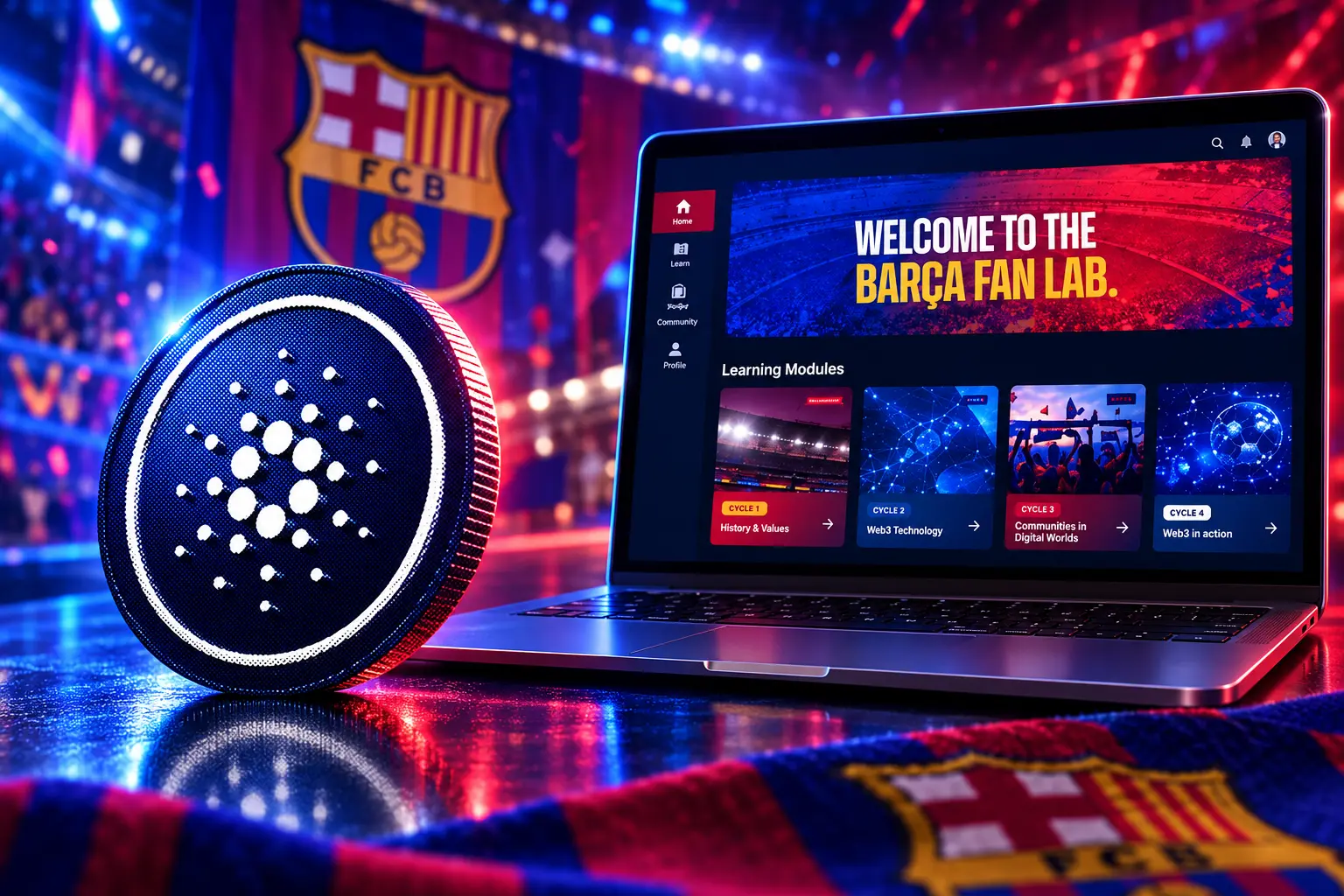 Cardano voters fund Barça Fan Lab 1.425 million ADA