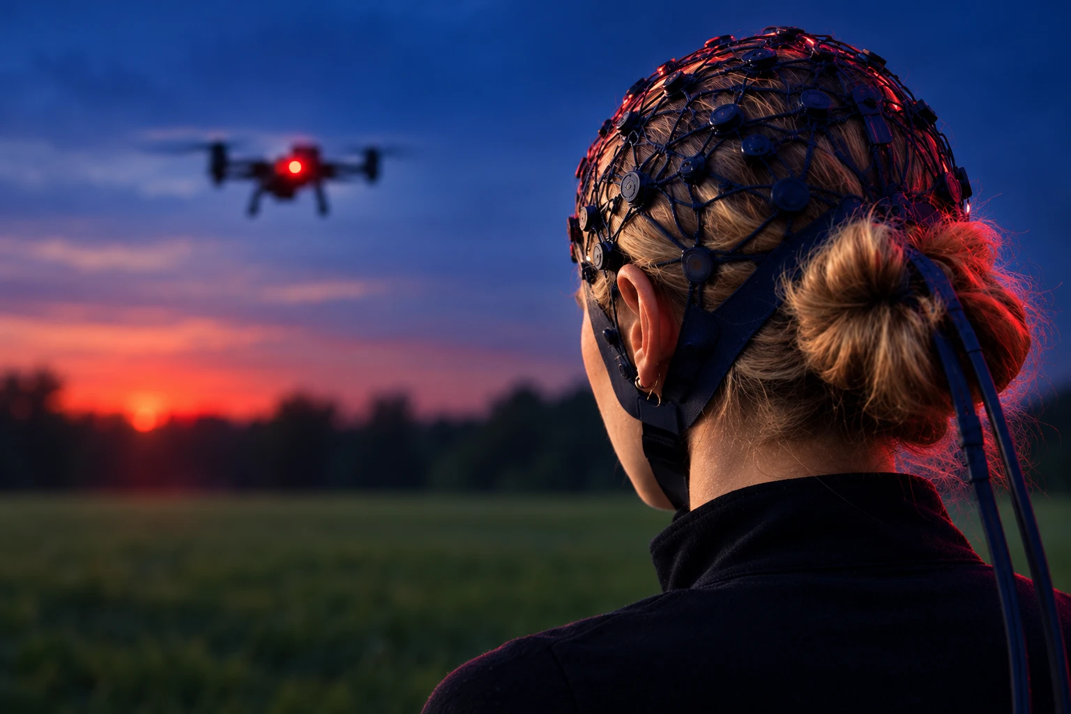 Cerebionics Agnessa Pedersen EEG headset drone Ukraine
