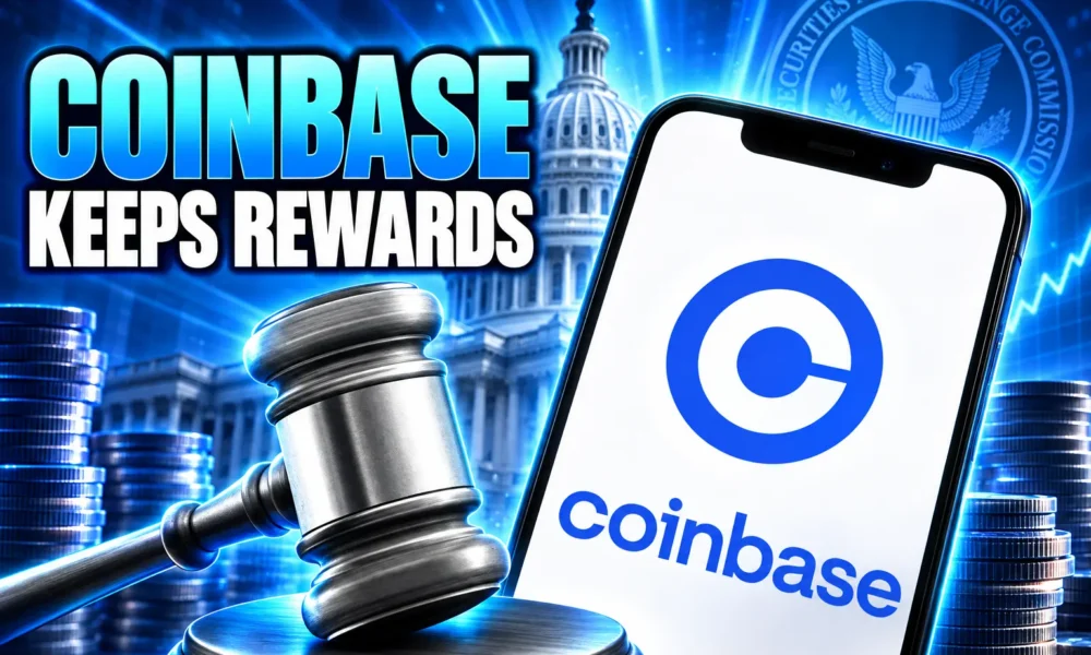 Coinbase stablecoin rewards after Clarity Act failure