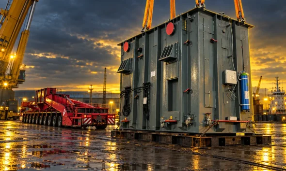 deugro power transformers Port of Leith 74 km haul