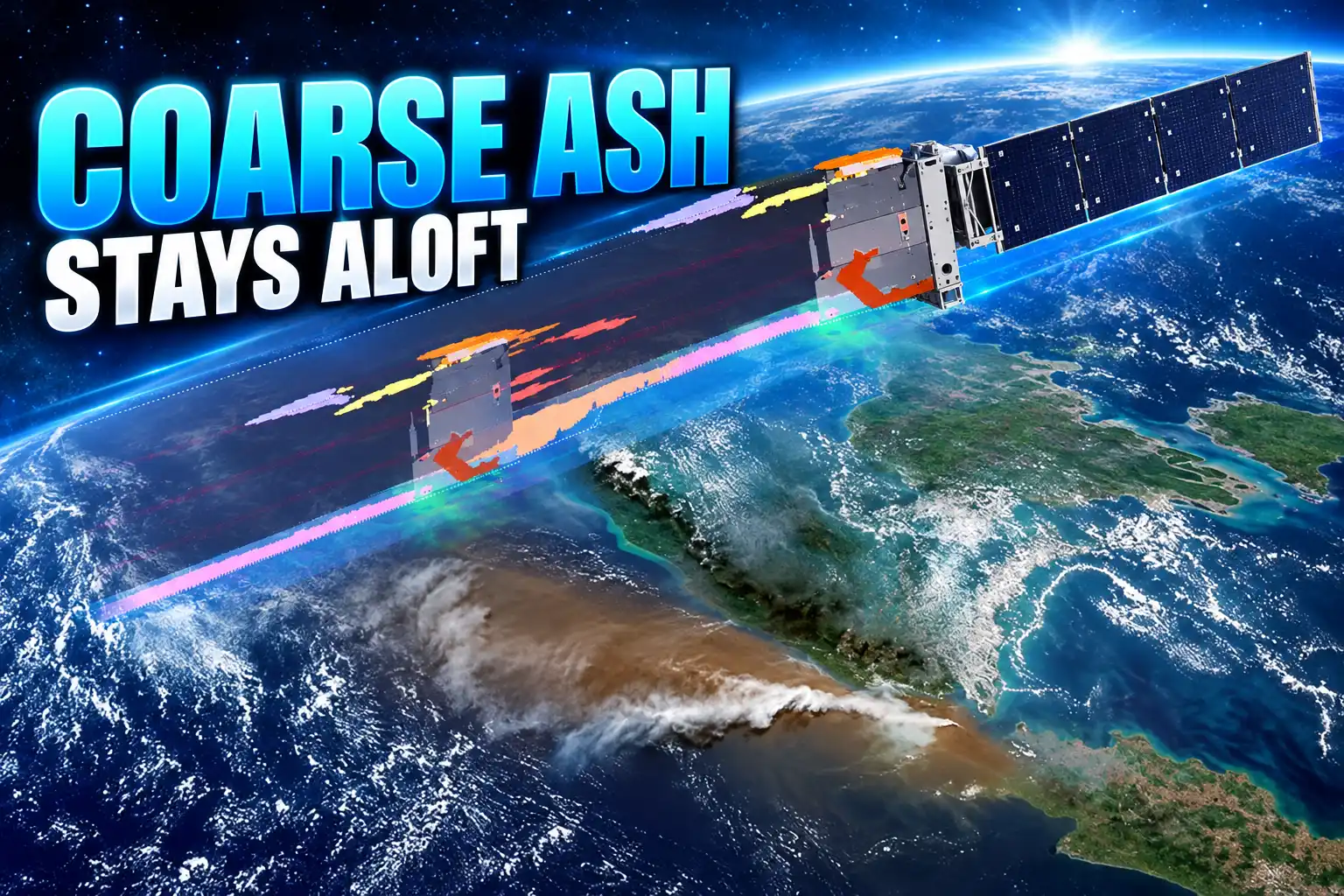 EarthCARE finds coarse ash still aloft Anak Krakatau