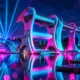 Falkirk Wheel Illumin8 laser anniversary weekend