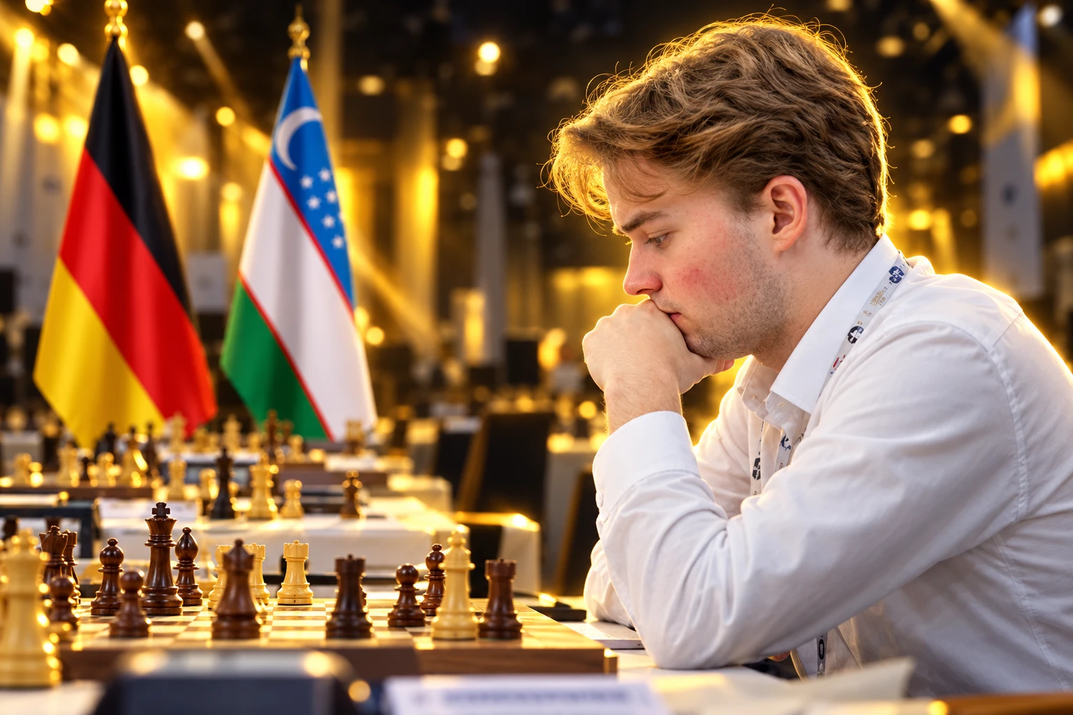 Germany beats Uzbekistan 2.5-1.5 Chess Olympiad