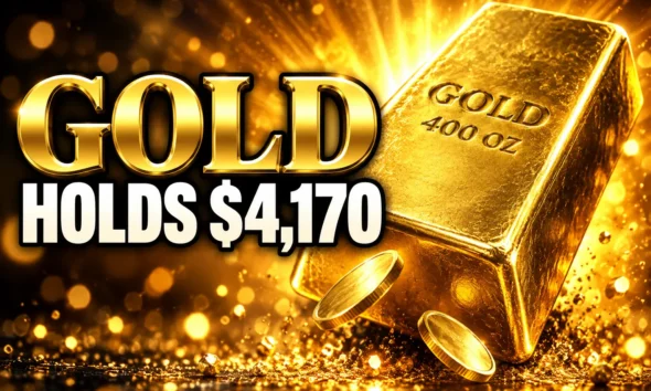 gold holds near 4170 after Warsh IMF remarks