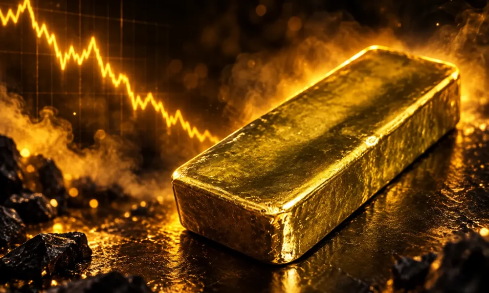 Gold slips to $4,120.16 as dollar firms