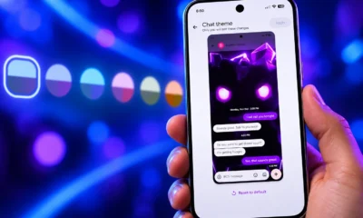Google Messages chat themes on ordinary SMS threads