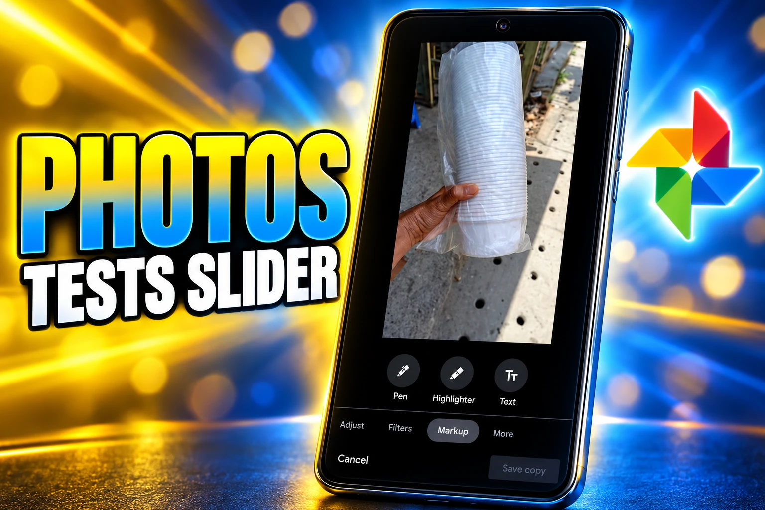 Google Photos tests brush slider 7.92