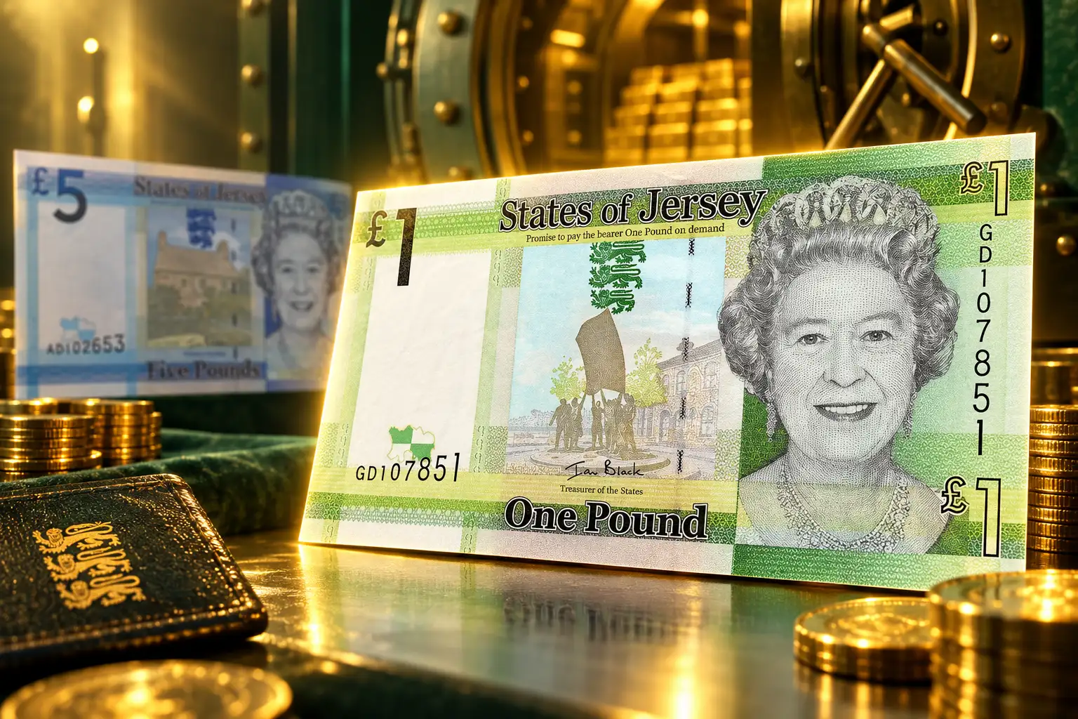 Jersey keeps Queen Elizabeth pound notes in reserve