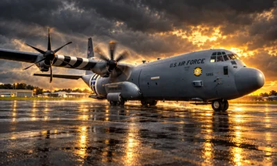Kentucky Air Guard C-130 training at Prestwick
