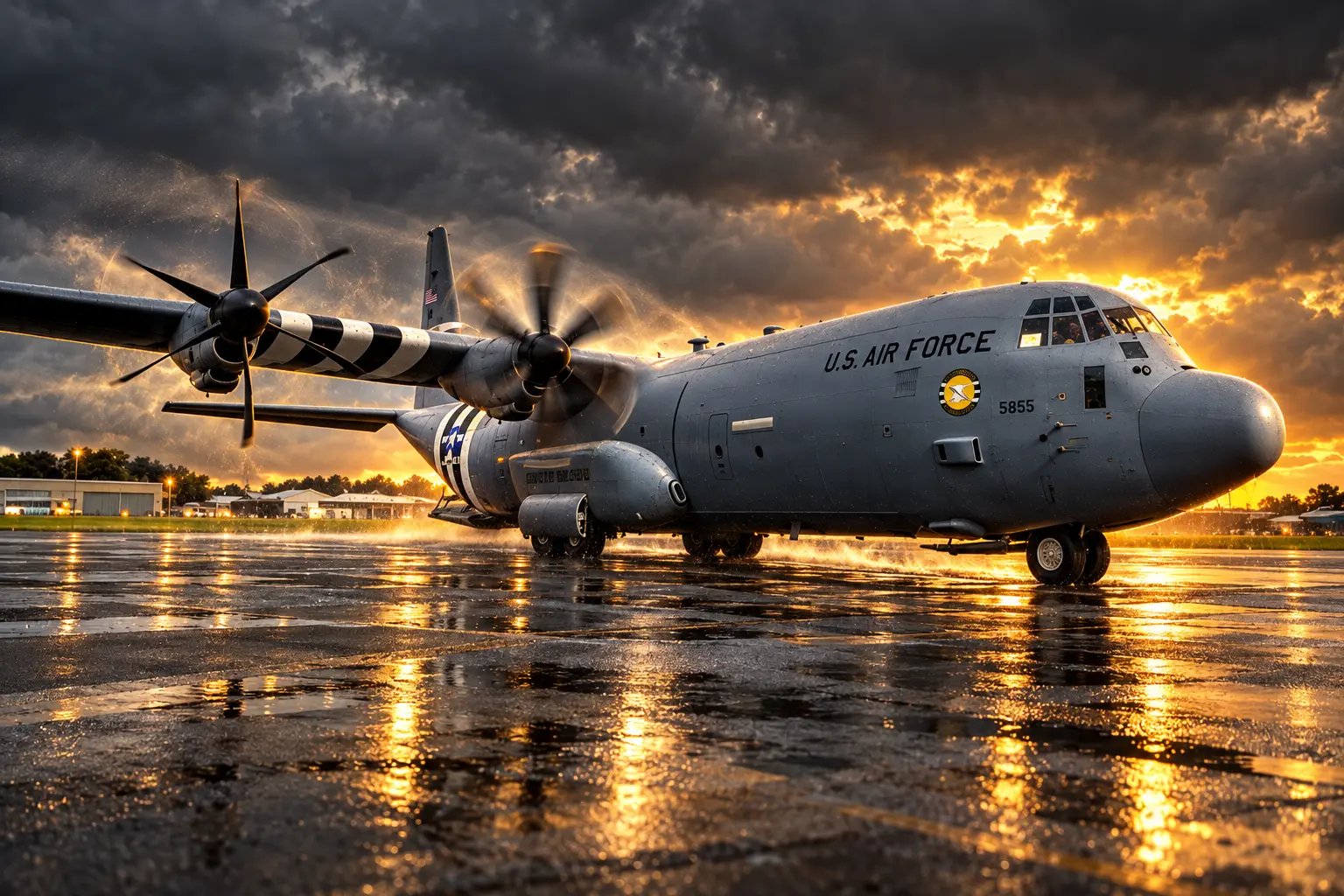 Kentucky Air Guard C-130 training at Prestwick