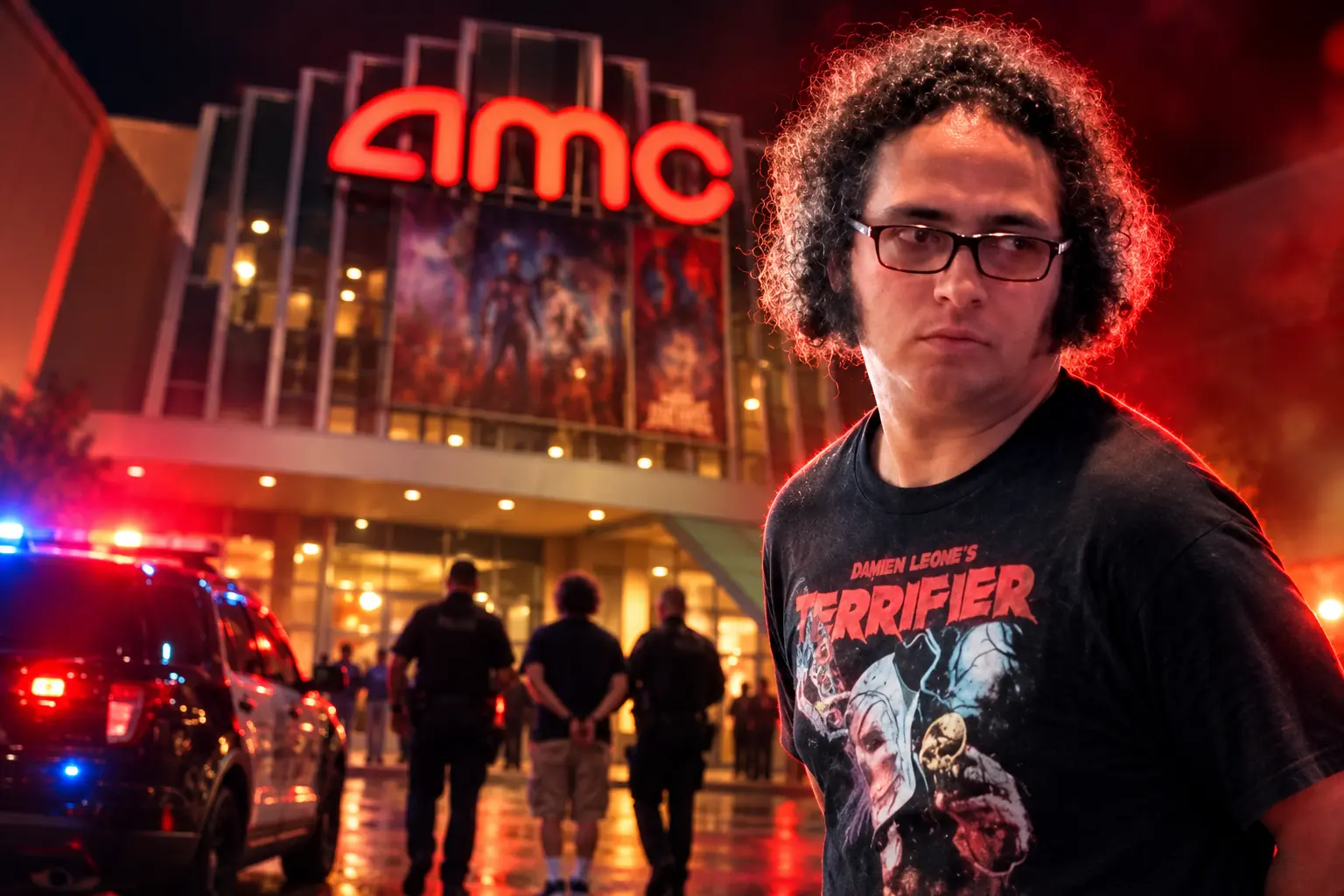 Matthew Douglas Ware pepper spray AMC Burbank arrest
