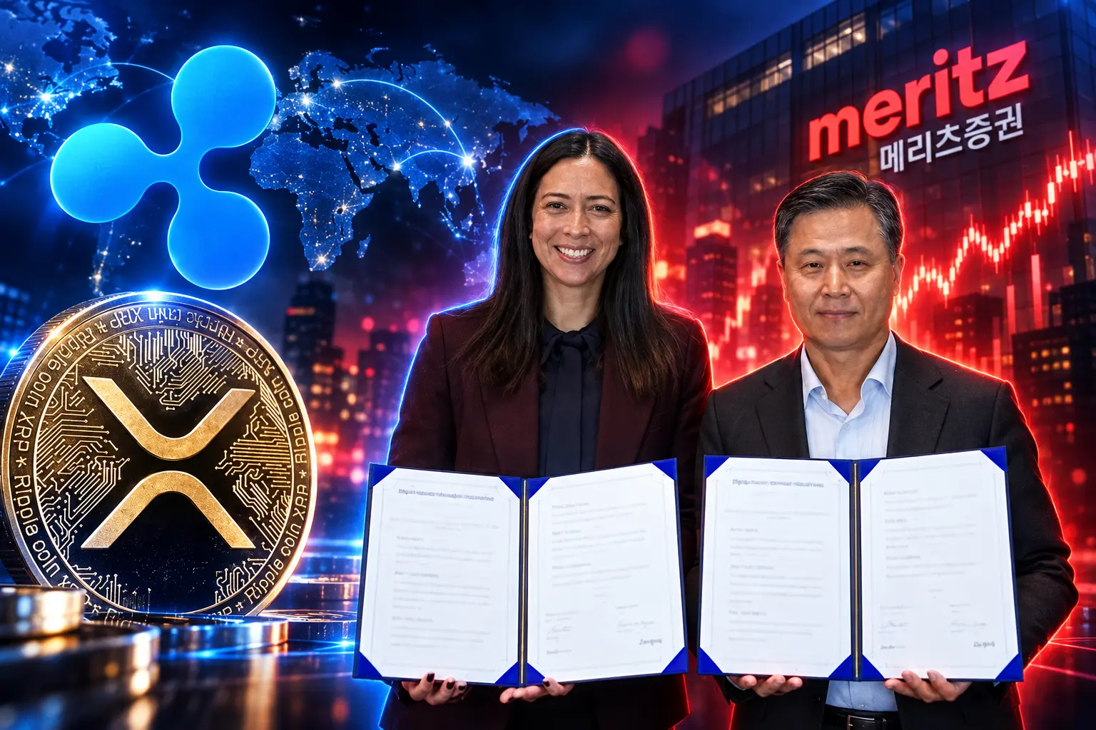 Meritz Ripple custody tokenization signing Seoul