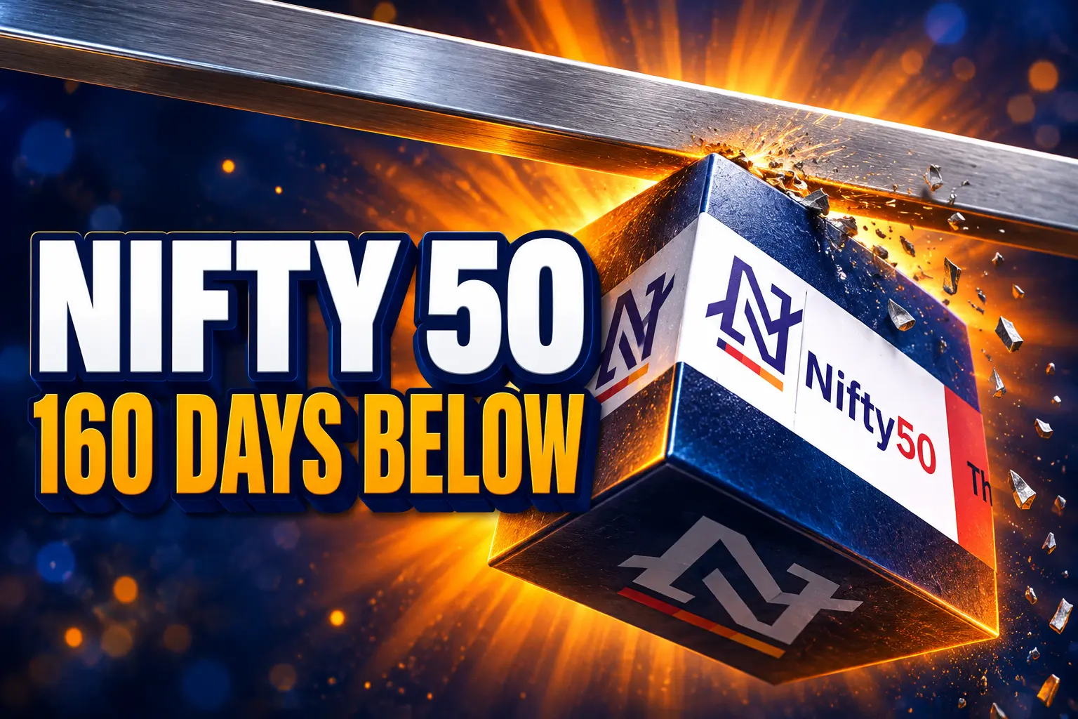 Nifty 50 160 sessions below 200-day average