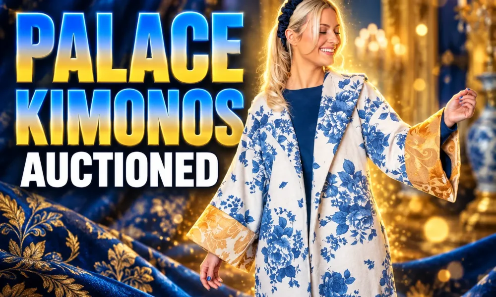 palace curtains upcycled into kimonos King's Foundation