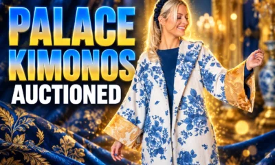 palace curtains upcycled into kimonos King's Foundation