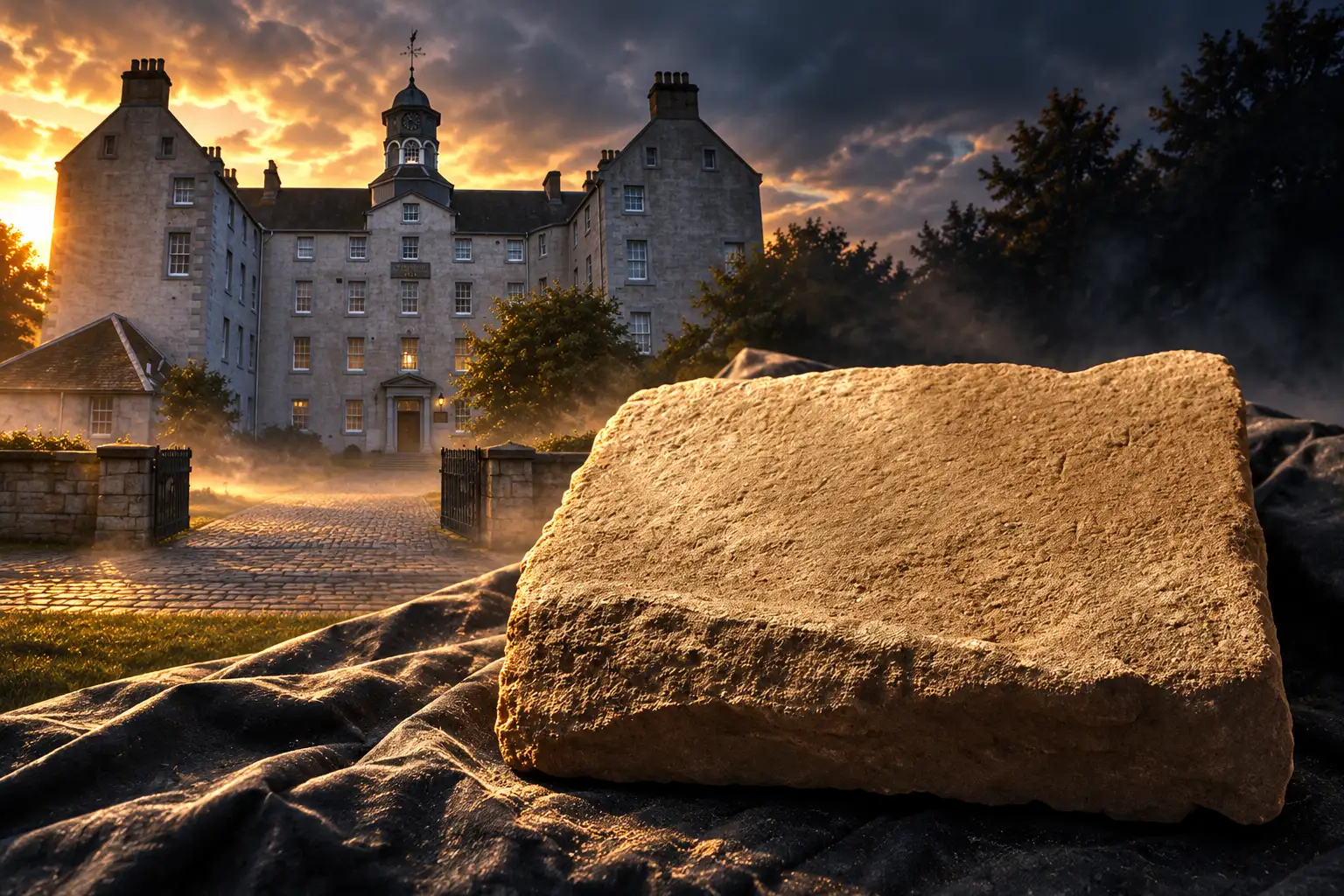 Perth Charterhouse masonry found in hospital drain excavation