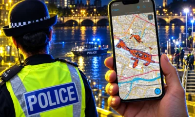 Police Scotland live search maps for officers