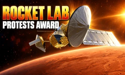 Rocket Lab protest NASA Blue Origin Mars telecom contract