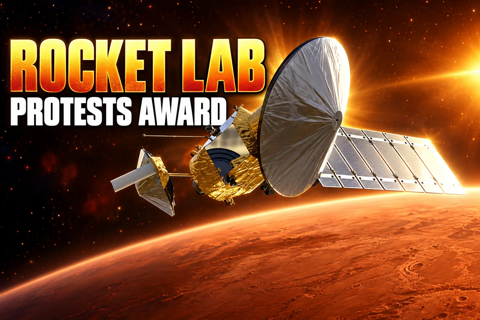 Rocket Lab protest NASA Blue Origin Mars telecom contract