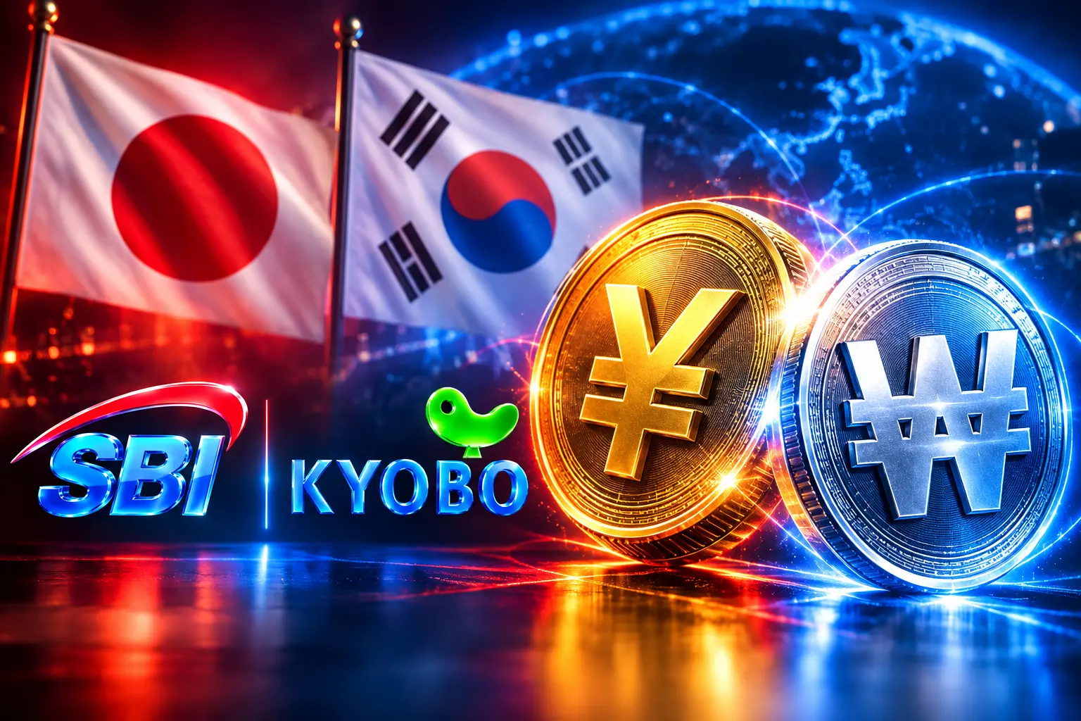 SBI Kyobo yen-won stablecoin test without dollars