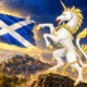 Scotland unicorn national animal gold chain royal arms