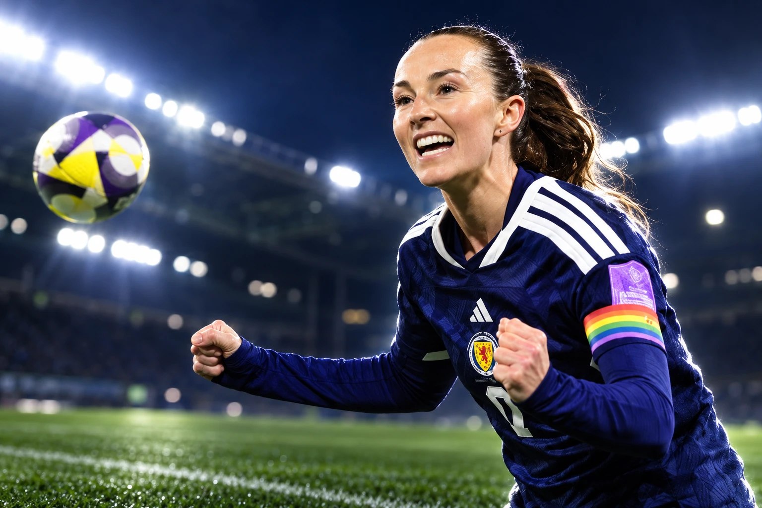 Scotland women 2-0 Czechia World Cup play-off Paisley