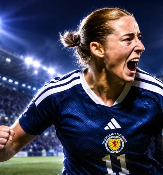Scotland women beat Czechia World Cup play-off Paisley