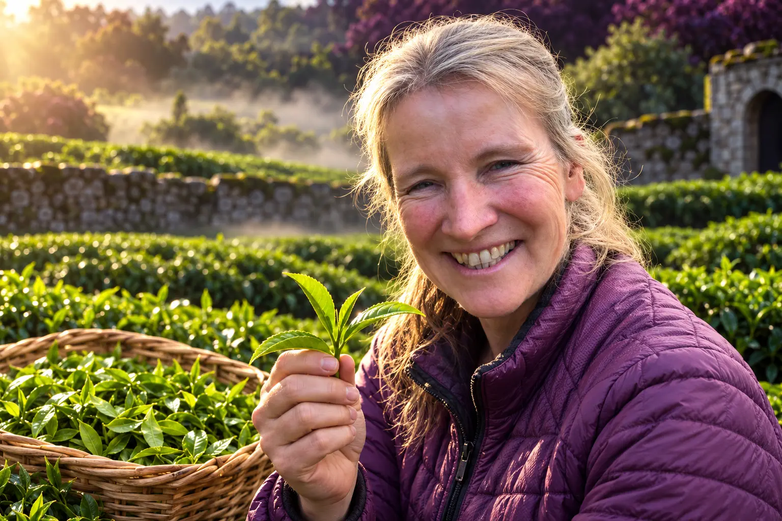 Scottish tea Kinnettles Gold climate farming Angus