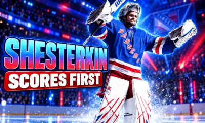 Shesterkin scores first Rangers goalie goal