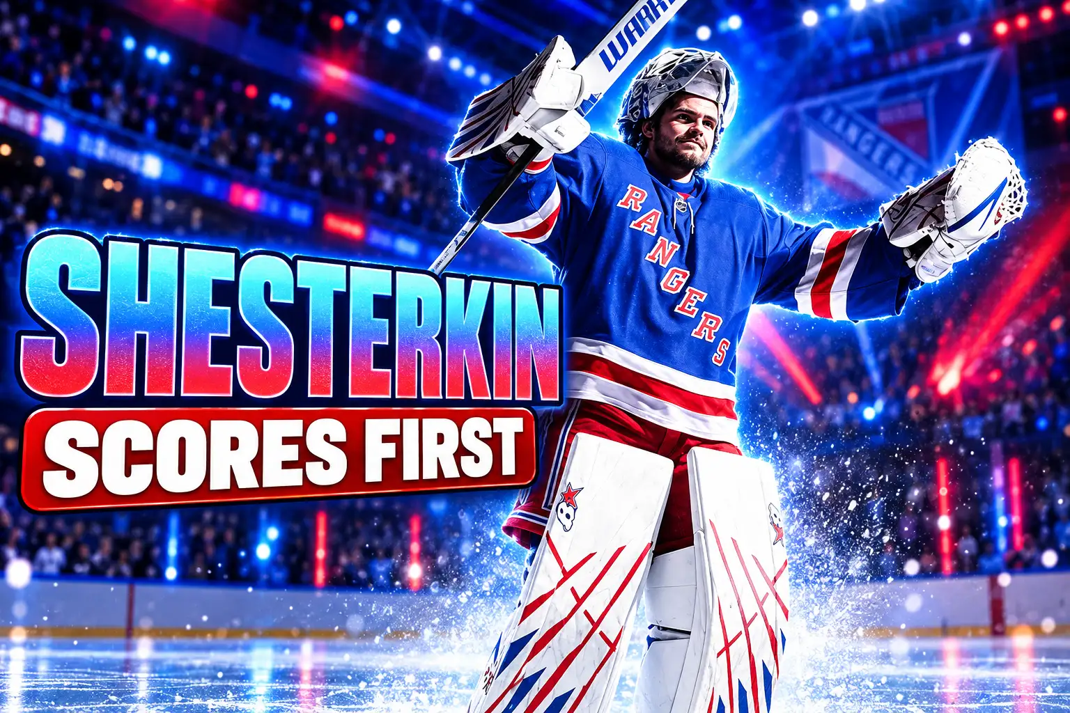 Shesterkin scores first Rangers goalie goal