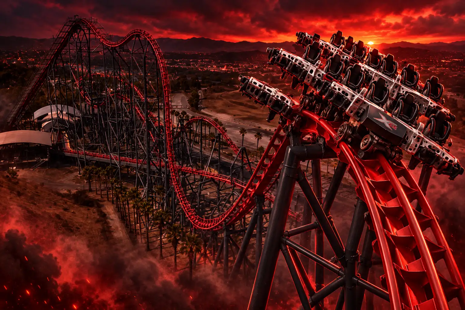 Six Flags Magic Mountain retires X2 coaster