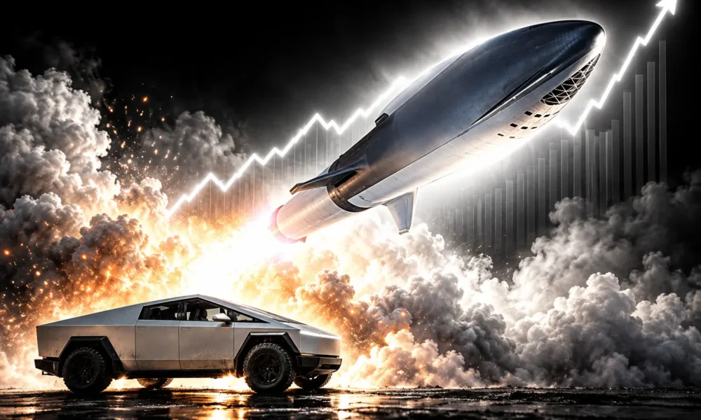 SpaceX first public profit Tesla merger talks