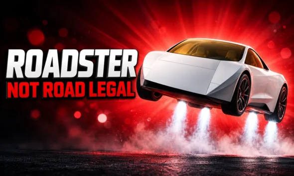 Tesla Roadster SpaceX thrusters not street legal