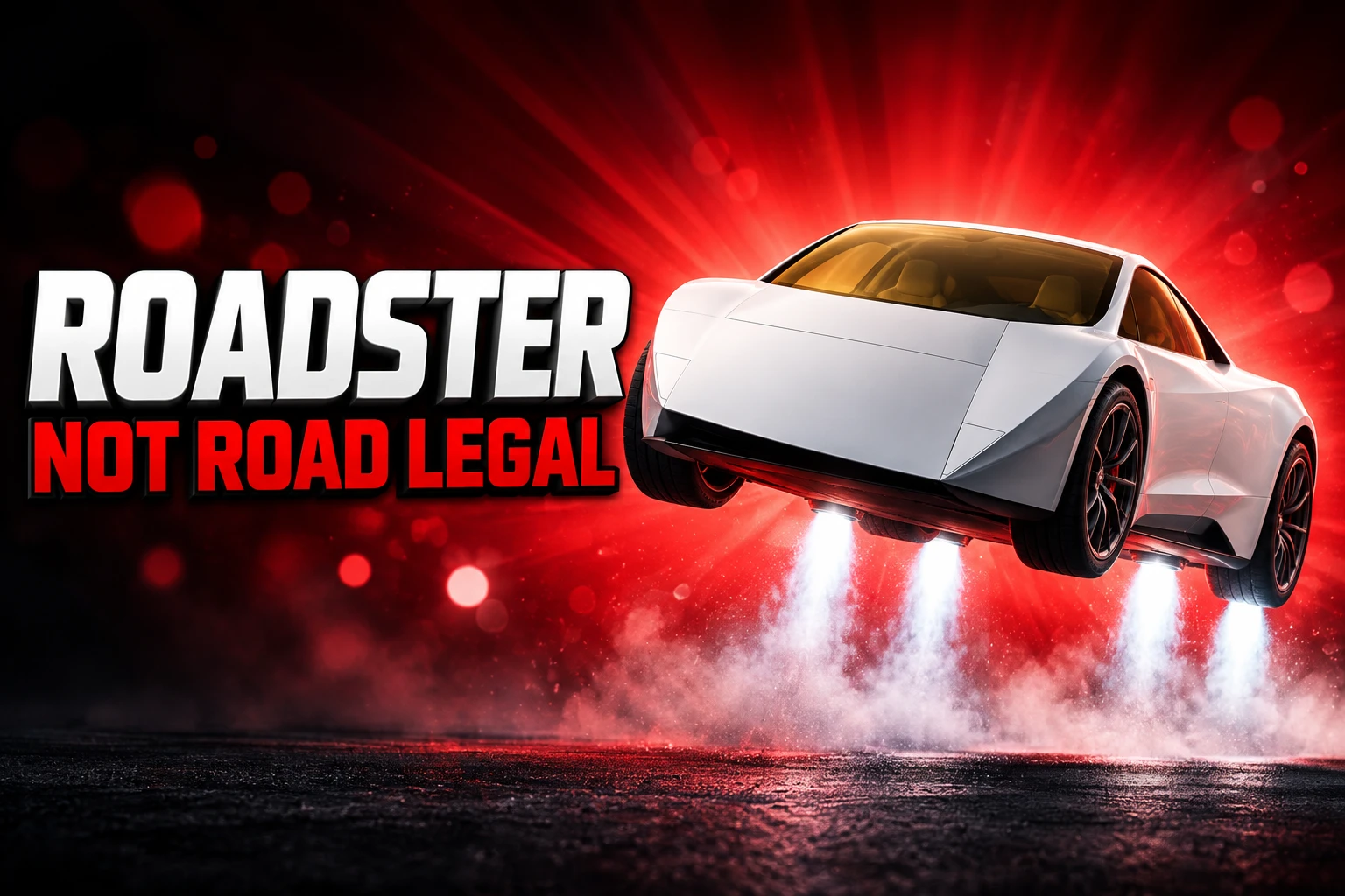 Tesla Roadster SpaceX thrusters not street legal