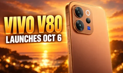 vivo V80 7200mAh battery India October 6 launch